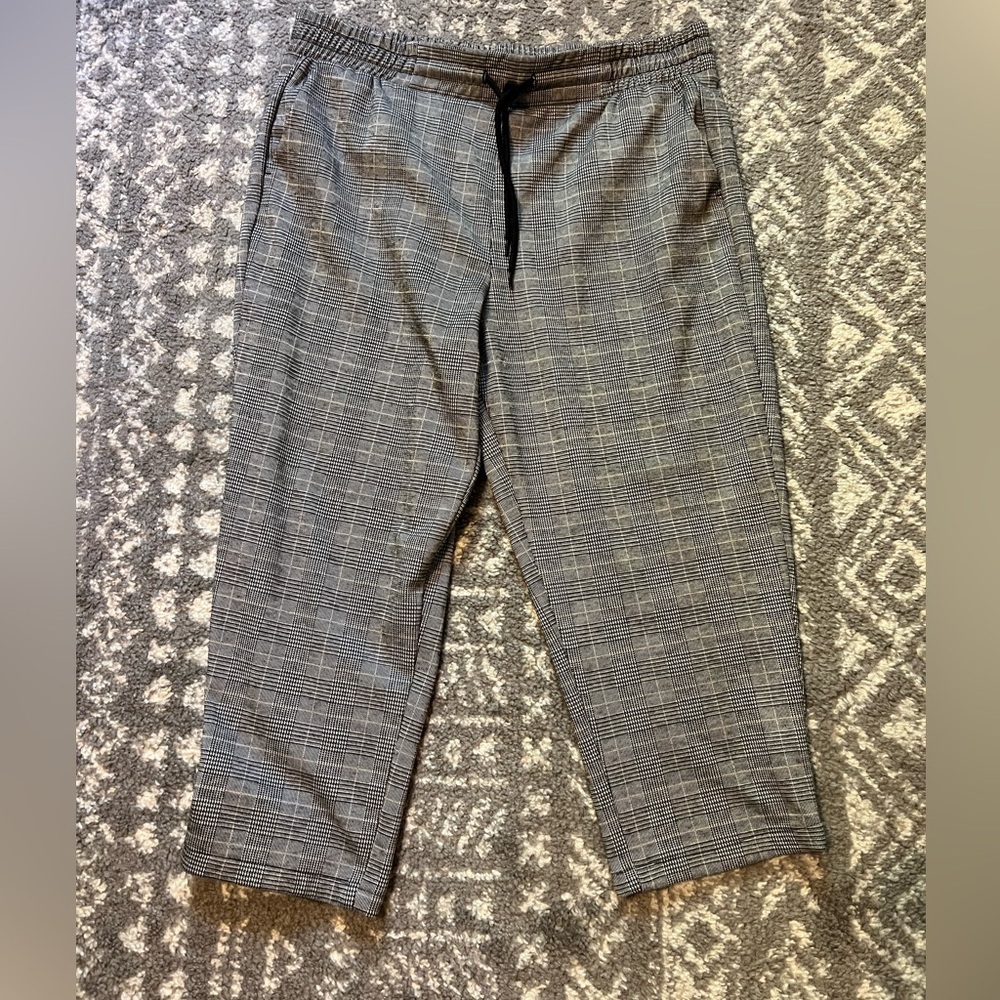 DASH plaid menswear cropped pants size XLP (T115)